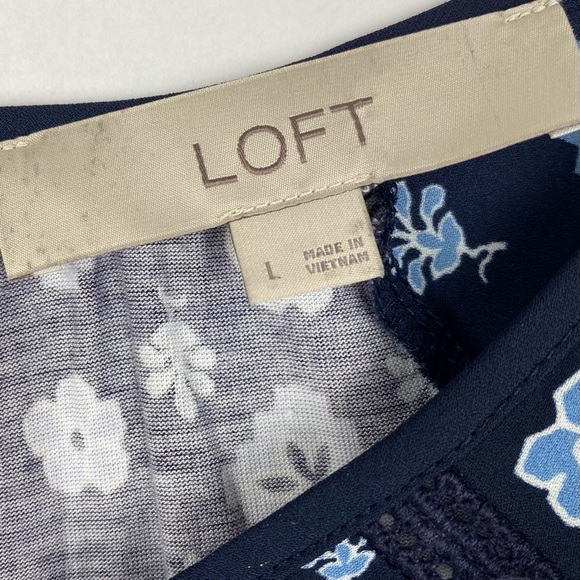 LOFT Floral Long Sleeve Top - Picture 3 of 5